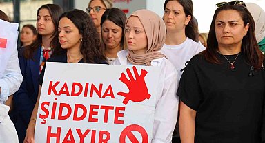 Kahramanmaraş'ta kadına ve sağlıkta şiddete tepki