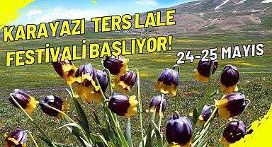 Karayazı ters lale festivali başlıyor;