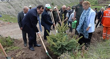 TBMM'nin 105. yılı anısına 105 bin fidan toprakla buluştu
