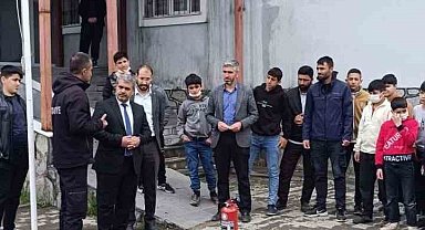 Tutak'ta yangın tatbikatı