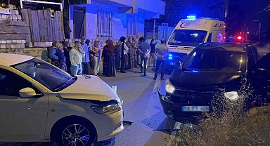 Alkollü sürücü park halindeki araca çarptı