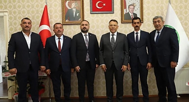 MHP Heyetinden Rektörümüz Prof. Dr. Ekrem Gürel’e Hayırlı Olsun Ziyareti