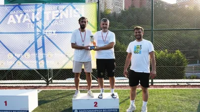 Gaziosmanpaşa’da Ayak Tenisi Turnuvası heyecana sahne oldu