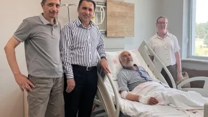 Şehit babasına geçmiş olsun ziyareti