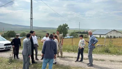 Susuz kaymakamı Tutal, kurum amirleriyle köyleri dolaşıyor