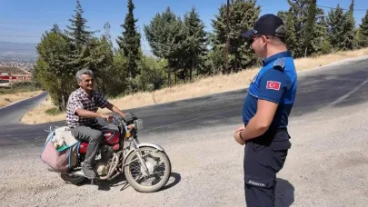Alaşehir’de zabıtalardan orman yangını nöbeti