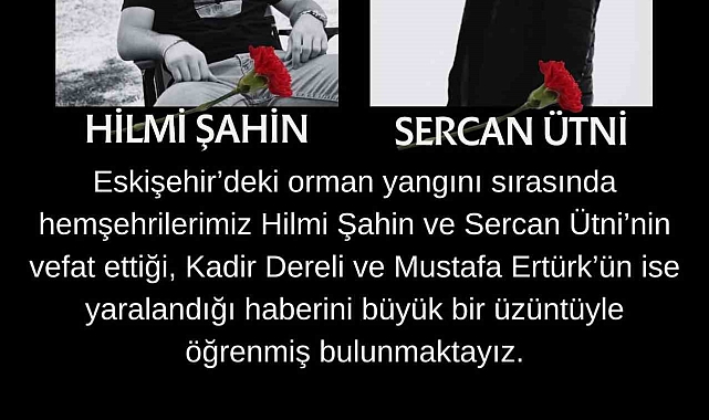 Başkan Kumral'dan orman şehitleri için taziye mesajı