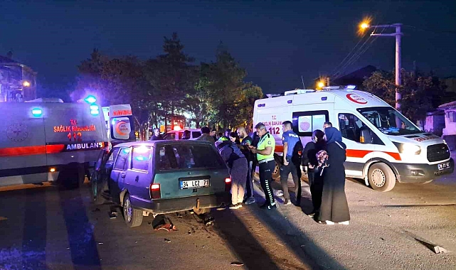 Karaman'da otomobil ile motosiklet çarpıştı: 2 yaralı