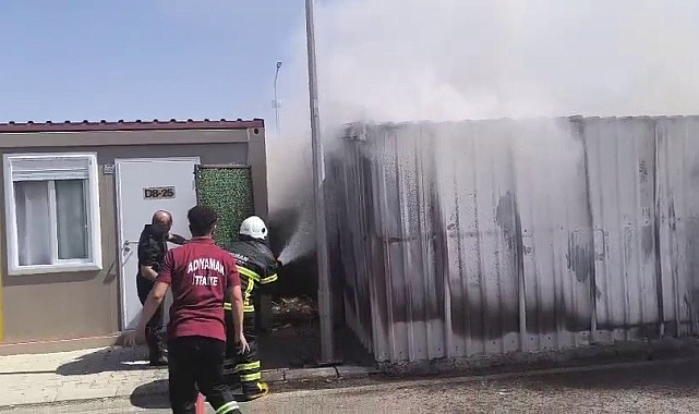 Konteyner kentte korkutan yangın