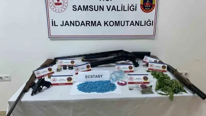 Samsun’da jandarmadan uyuşturucu operasyonu: 2 gözaltı