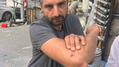 Florya’da bir motosikletli facianın eşiğinden döndü: Araçların altında kalmaktan son anda böyle kurtuldu