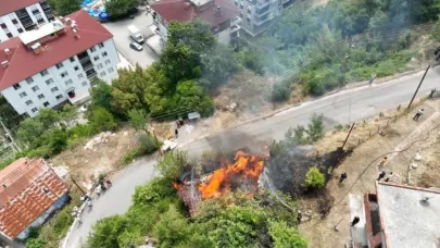 Sinop’ta ahşap yapıda yangın