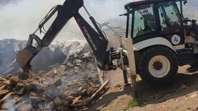 Malatya’da ahır yangını: 10 küçükbaş hayvan telef oldu