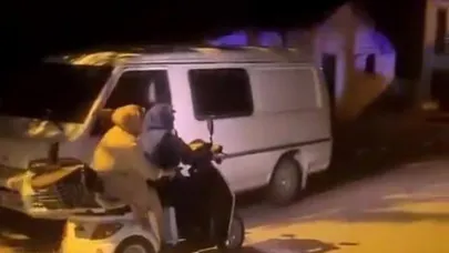 Aracı bozulan kadın vekil programına elektrikli bisikletle devam etti