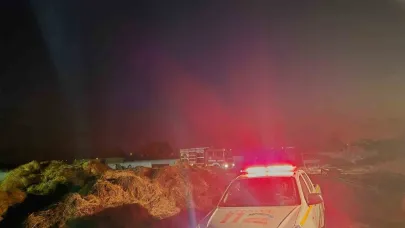 Bigadiç’te 2 bin 200 balya saman yanarak, kül oldu