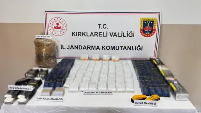 Kırklareli’nde 4 bin 220 makaron ele geçirildi