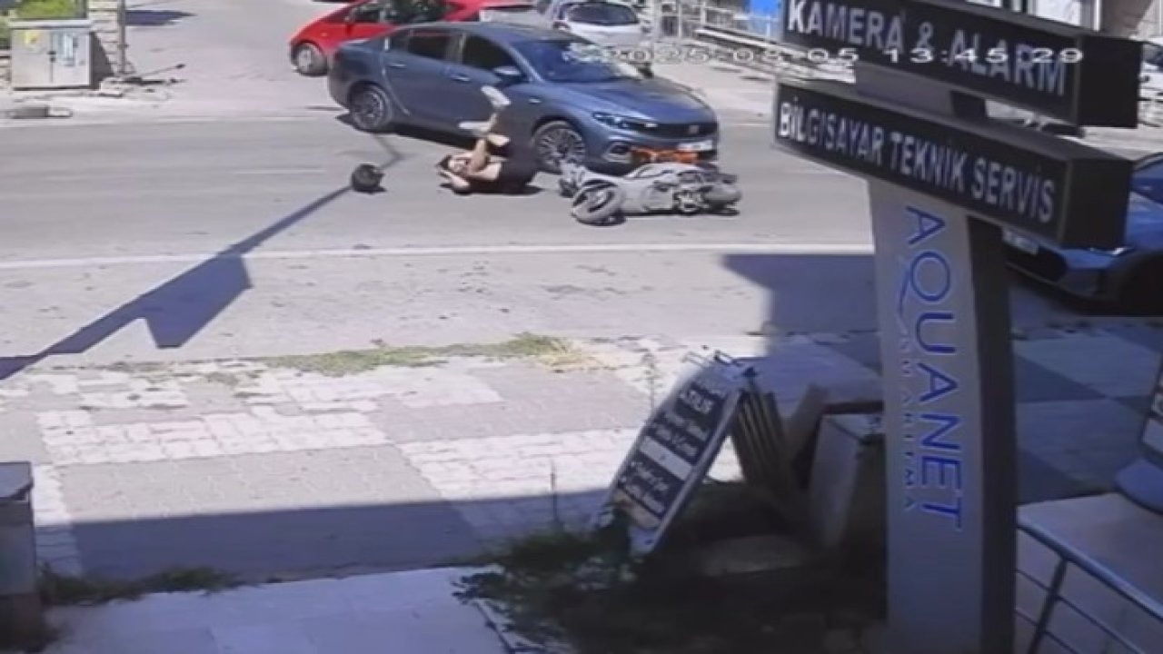 Edirne’de trafik kazası kamerada
