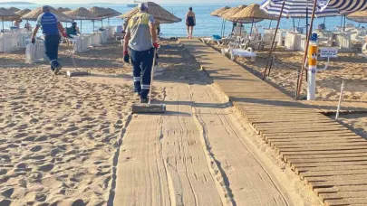 Didim sahillerinde temizlik çalışmaları aralıksız sürüyor