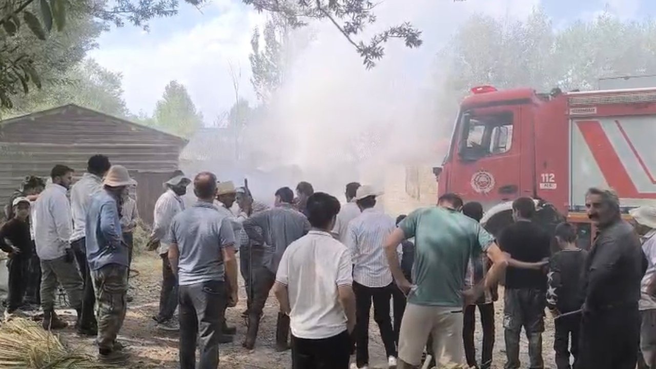 Yüksekova’da ot yangını: Bin bağ ot küle döndü