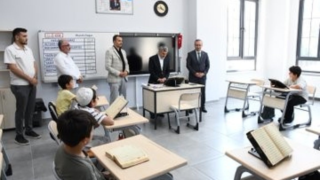 Hafızlık eğitimi alan öğrencilere ziyaret