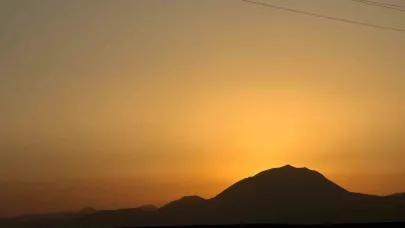 Ağrı’da gün batımı görsel şölen oluşturdu