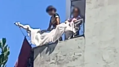 Küçük çocuklar yürekleri ağza getirdi