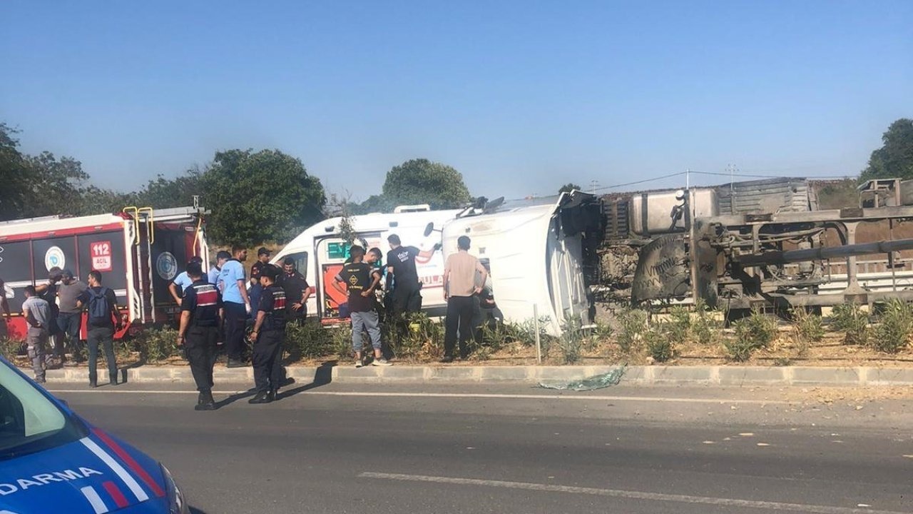Tekirdağ’da kamyon kazası: 1 yaralı