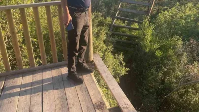 Kent Ormanı’ndan seyir terasına zarar verdiler