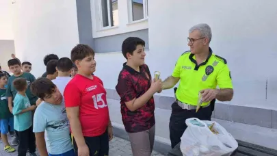 İl Emniyet Müdürlüğü tarafından trafik kuralları eğitimi verildi