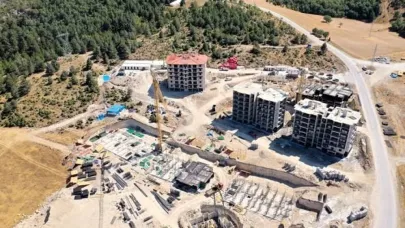 Söğüt 2. Etap TOKİ konutlarında çalışmalar tüm hızıyla sürüyor