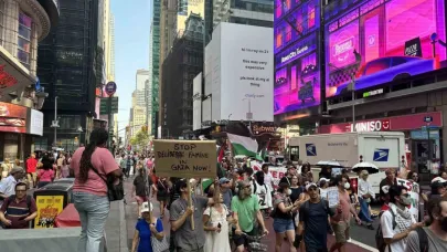 New York’ta on binlerce kişilik İsrail protestosu