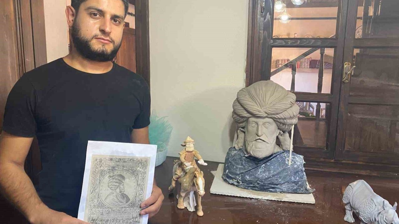 Eğitim almadan doğuştan gelen yeteneğiyle yaptığı eserler görenleri şok ediyor