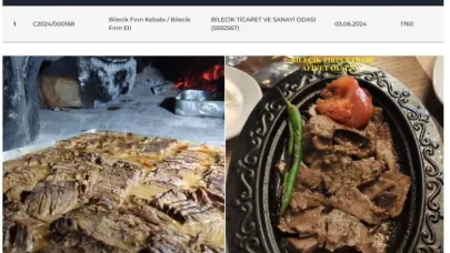 Bilecik’e özgü fırın kebabı tescillendi