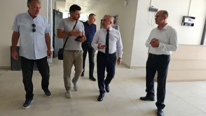 Balıkesir’de yapımı devam eden okullara denetim