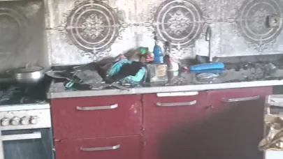 Van’da ev yangını