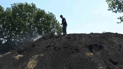 Sıcak havada kömür üretimi mesaisi
