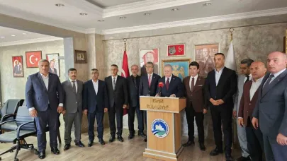 MHP heyeti, İspir’de heyelan bölgesinde