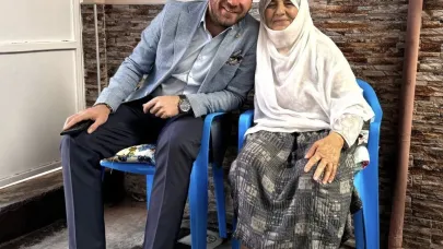 Başkan Tatık yaşlı kadının talebi üzerine çalışmaları kendi yönetti