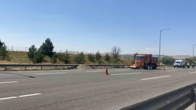 Ankara’da metenol yüklü tanker kaza yaptı: Yol bir süre trafiğe kapandı