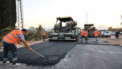 Büyükşehir’den Şehir Hastanesi yoluna sıcak asfalt