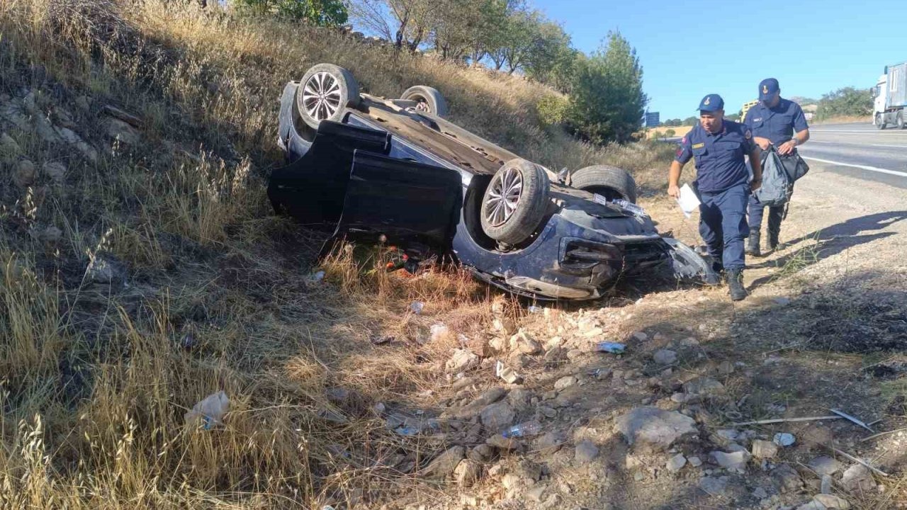 Otomobil takla attı: 1 yaralı