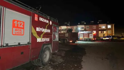 Tekman’da korkutan yangın