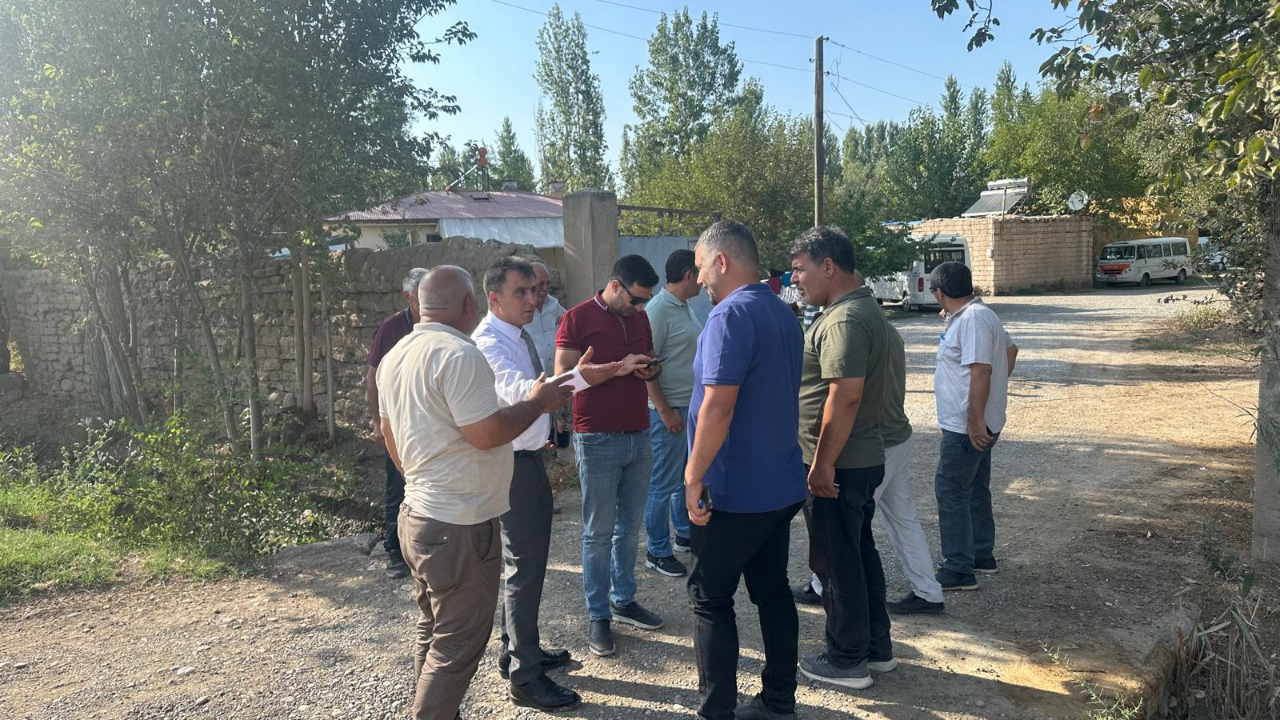 Iğdır İl Özel İdaresi Genel Sekreteri Yüksel Kasım Çarman Köylerde Yapılan Çalışmaları İnceledi