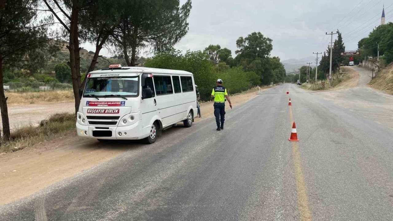 Aydın’da jandarmadan trafik denetimi