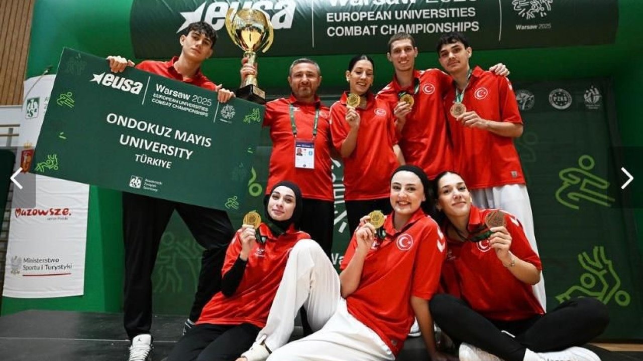 Avrupa Üniversiteler Dövüş Sporları Şampiyonası’nda OMÜ’den birincilik