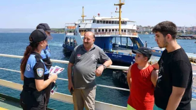 Çanakkale’de polis ekipleri vatandaşları bilgilendirdi