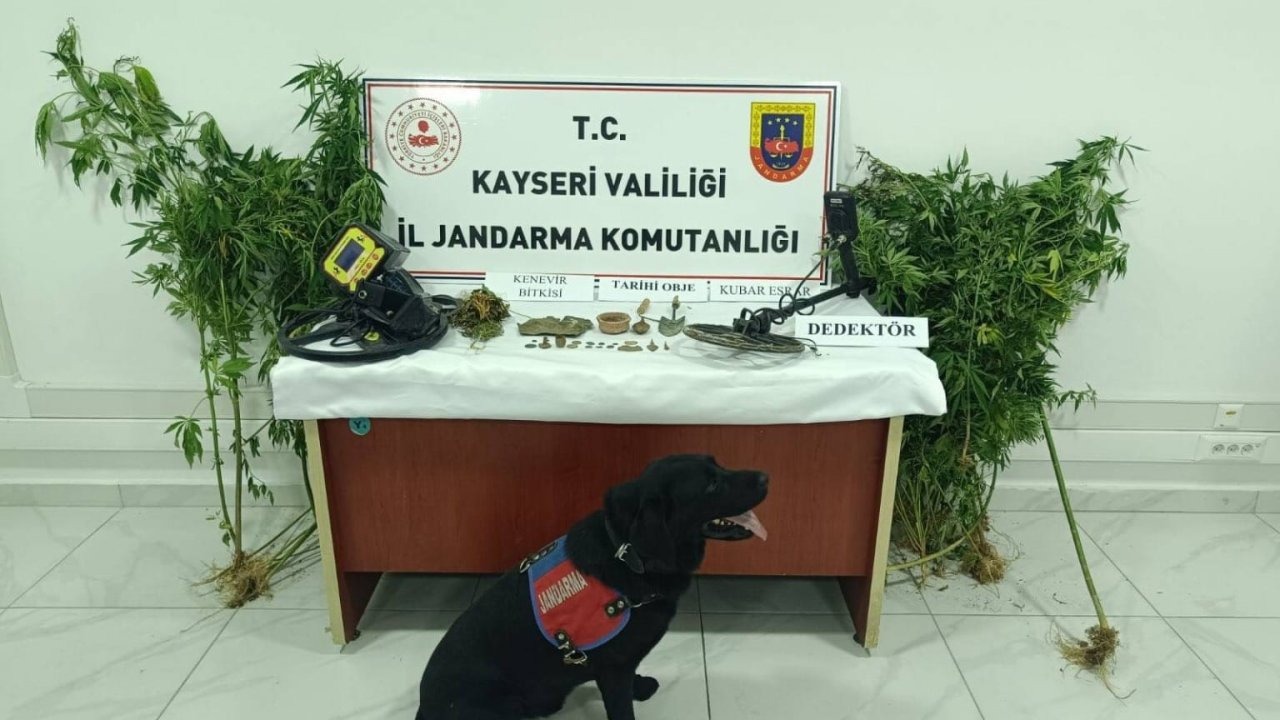 Kayseri’de 21 adet tarihi eser ele geçirildi: 1 gözaltı