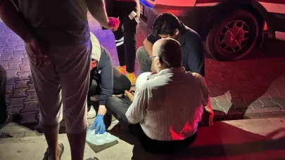 Otomobil ile çarpışan motosikletli yaralandı