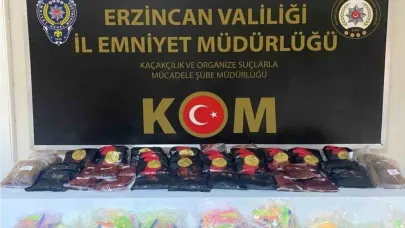 Erzincan’da kaçak nargile tütünü ile sipsi ele geçirildi