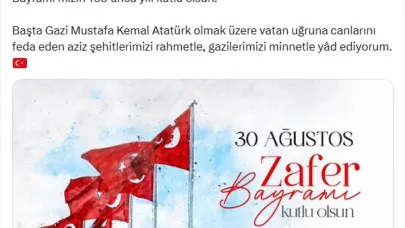 Emine Erdoğan’dan 30 Ağustos Zafer Bayramı mesajı: